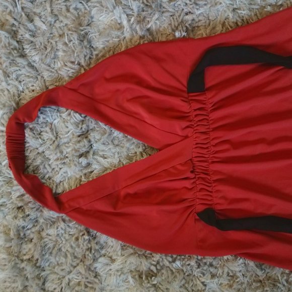 Y2K Nouvelle Couture Custom Tailored Flouncy Retro Halter Dress - Picture 10 of 10